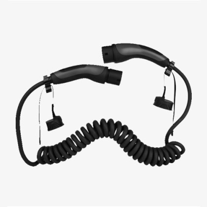Coiled EV Charging Cables