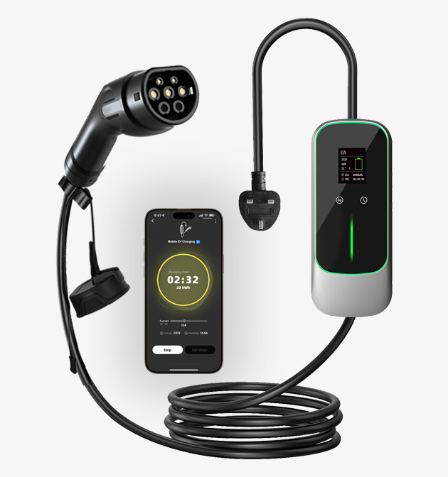 Best Premium 5 Metre Type 2 Portable UK 3-Pin EV Charging Cable