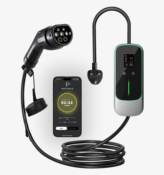 Best Premium 5 Metre Type 2 Portable UK 3-Pin EV Charging Cable