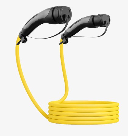 Yellow Type 2 1Phase EV Charging Cable – 32A 7kW