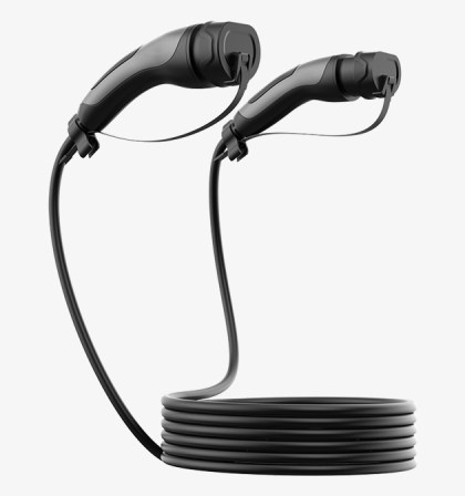 Black Type 2 3Phase EV Charging Cable – 32A 7kW