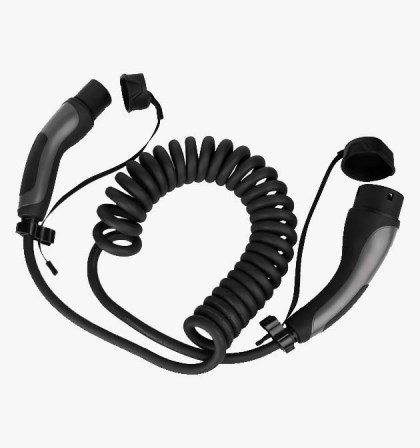 10 Metre Type 2 Coiled EV Charging Cable